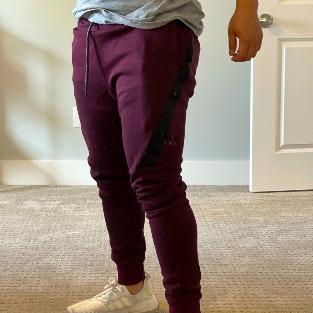 Slim Fit Joggers (red, Medium) Galaxy by Harvic